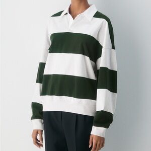 Aritzia TNA Mighty Cotton Polo Longsleeve